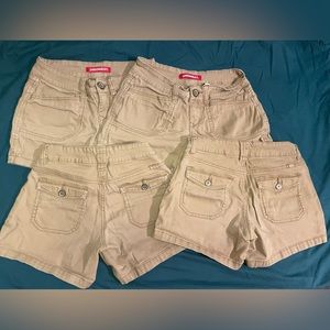 Union Bay Khaki Shorts Juniors Size 0 School Shorts Uniform Shorts EUC